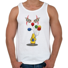 PRINTFASHION Hív a bohóc - Férfi atléta - Fehér