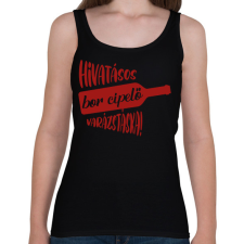 PRINTFASHION Hivatásos bor cipelő varázstáska - Táska minta - Női atléta - Fekete női trikó