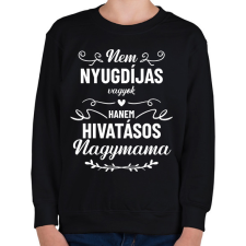 PRINTFASHION Hivatásos nagymama - Gyerek pulóver - Fekete gyerek pulóver, kardigán