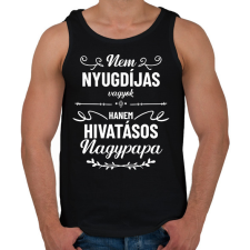 PRINTFASHION Hivatásos nagypapa - Férfi atléta - Fekete atléta, trikó