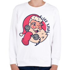 PRINTFASHION Hívd a Télapót - Gyerek pulóver - Fehér gyerek pulóver, kardigán