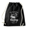 PRINTFASHION Hívnak a hegyek  - Sportzsák, Tornazsák - Fekete