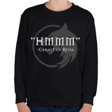 PRINTFASHION HMM - Geralt - Gyerek pulóver - Fekete gyerek póló