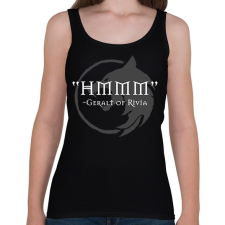 PRINTFASHION HMM - Geralt - Női atléta - Fekete női trikó