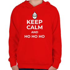 PRINTFASHION HO HO HO - Gyerek kapucnis pulóver - Piros gyerek pulóver, kardigán