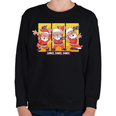 PRINTFASHION Ho-Ho-Ho - Gyerek pulóver - Fekete