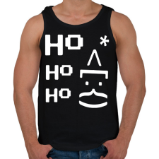 PRINTFASHION Ho ho ho Mikulás - Férfi atléta - Fekete atléta, trikó