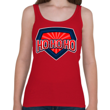 PRINTFASHION HO HO HO  - Női atléta - Cseresznyepiros női trikó