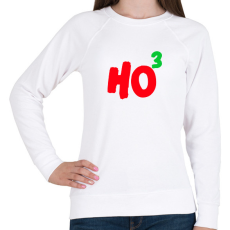 PRINTFASHION HO HO HO - Női pulóver - Fehér