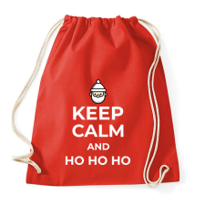 PRINTFASHION HO HO HO - Sportzsák, Tornazsák - Piros tornazsák