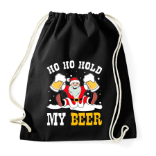 PRINTFASHION Ho Ho Hold my Beer - Sportzsák, Tornazsák - Fekete tornazsák