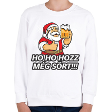 PRINTFASHION Ho ho hozz még sört! - Gyerek pulóver - Fehér