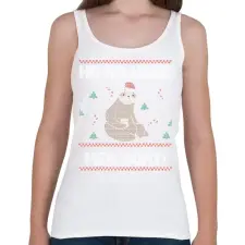 PRINTFASHION Ho ho hozz még sört - Női atléta - Fehér női trikó