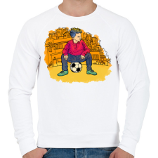 PRINTFASHION Hobby - Férfi pulóver - Fehér férfi pulóver, kardigán