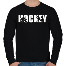 PRINTFASHION Hockey - Férfi pulóver - Fekete