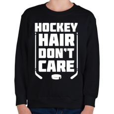 PRINTFASHION Hockey hair - Gyerek pulóver - Fekete
