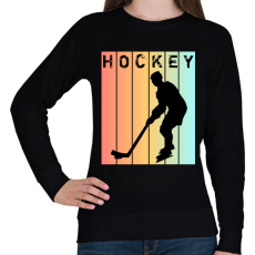 PRINTFASHION Hockey - Női pulóver - Fekete