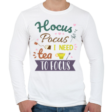 PRINTFASHION Hocus Pocus tea - Férfi hosszú ujjú póló - Fehér