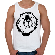 PRINTFASHION Hód - Férfi atléta - Fehér atléta, trikó