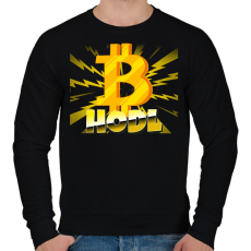 PRINTFASHION HODL 2 - Férfi pulóver - Fekete