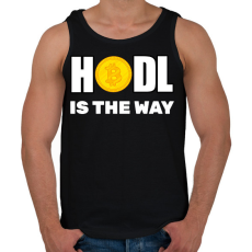 PRINTFASHION HODL - Férfi atléta - Fekete