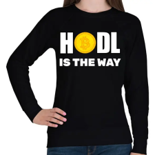 PRINTFASHION HODL - Női pulóver - Fekete női pulóver, kardigán
