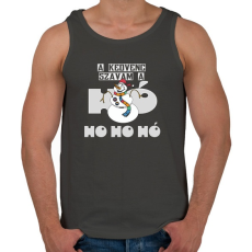 PRINTFASHION Hóember Ho Ho Hó - Férfi atléta - Sötétszürke