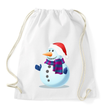 PRINTFASHION Hóember - Sportzsák, Tornazsák - Fehér tornazsák