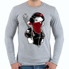 PRINTFASHION Hófehérke hobbija - Férfi hosszú ujjú póló - Sport szürke férfi póló