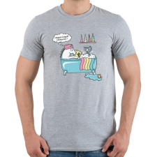 PRINTFASHION Hogy legyél Unikornis  - Férfi póló - Sport szürke férfi póló