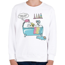PRINTFASHION Hogy legyél Unikornis - Gyerek pulóver - Fehér gyerek pulóver, kardigán