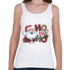 PRINTFASHION HOHOHO 1 - Női atléta - Fehér női trikó