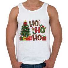 PRINTFASHION HOHOHO Karácsony - Férfi atléta - Fehér