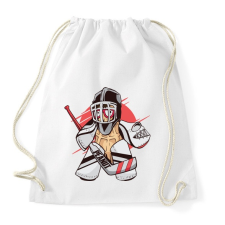 PRINTFASHION Hoki kapus - Sportzsák, Tornazsák - Fehér tornazsák