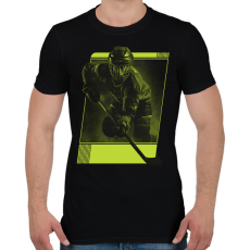 PRINTFASHION Hokista - Férfi póló - Fekete