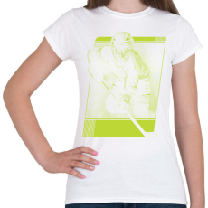 PRINTFASHION Hokista - Női póló - Fehér