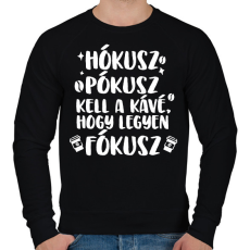 PRINTFASHION Hókusz Pókusz - Férfi pulóver - Fekete