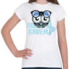 PRINTFASHION hol a kávémowl - Női póló - Fehér női póló