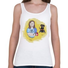 PRINTFASHION Hol vagy - Női atléta - Fehér női trikó