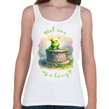 PRINTFASHION Hol van az a lány? - Női atléta - Fehér női trikó