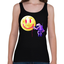 PRINTFASHION Hold smile - Női atléta - Fekete női trikó