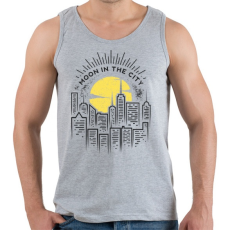 PRINTFASHION Holdfény  - Férfi atléta - Sport szürke