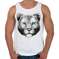 PRINTFASHION Hóleopárd - Férfi atléta - Fehér