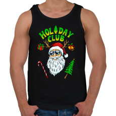 PRINTFASHION HOLIDAY CLUB - Férfi atléta - Fekete