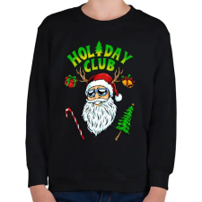 PRINTFASHION HOLIDAY CLUB - Gyerek pulóver - Fekete gyerek pulóver, kardigán