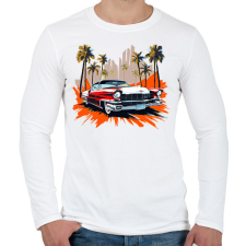 PRINTFASHION Holiday - Férfi hosszú ujjú póló - Fehér férfi póló