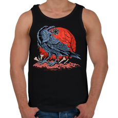 PRINTFASHION Holló  - Férfi atléta - Fekete