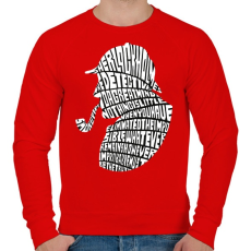 PRINTFASHION Holmes - Férfi pulóver - Piros