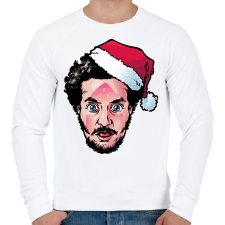 PRINTFASHION Home Alone - betörő - Férfi pulóver - Fehér férfi pulóver, kardigán