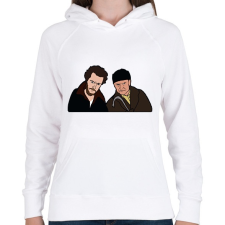 PRINTFASHION Home alone - Női kapucnis pulóver - Fehér női pulóver, kardigán